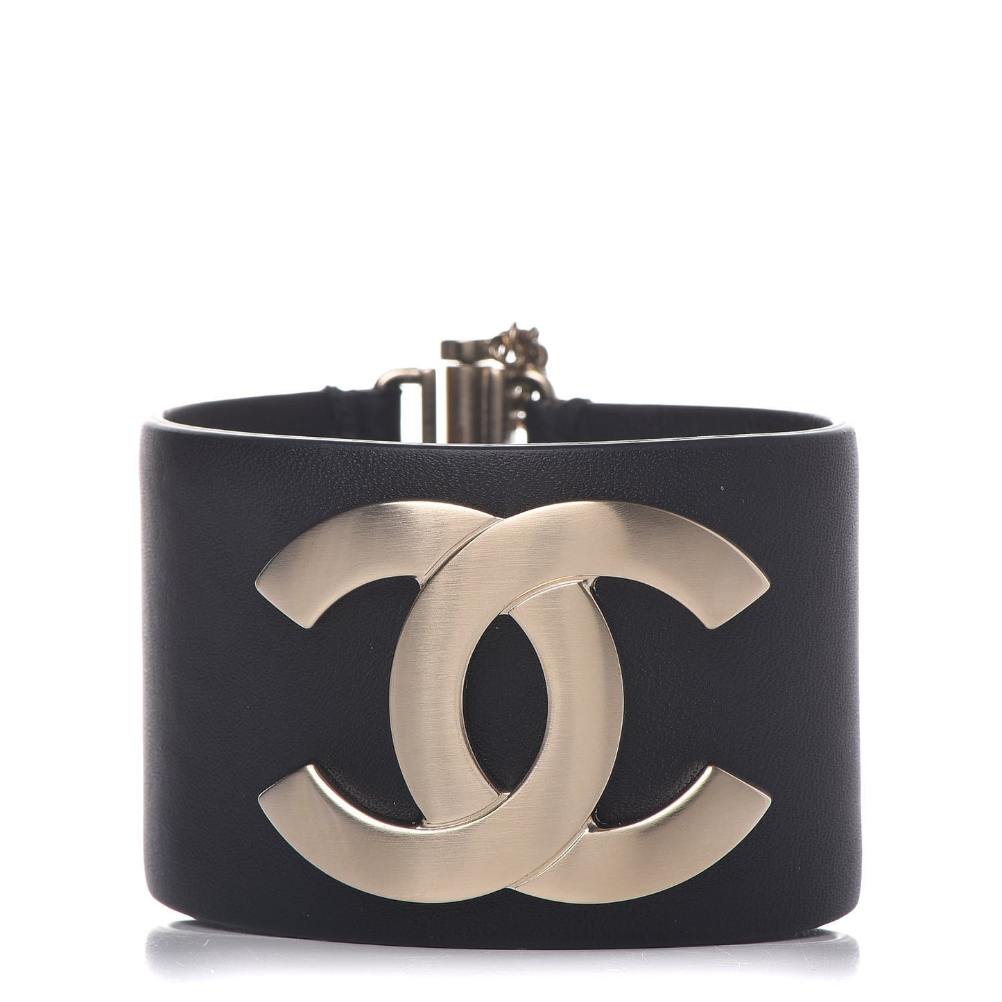 Calfskin CC Wide Cuff M Black