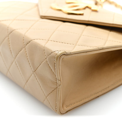 Chanel Lambskin Quilted Envelope Flap Beige 10 of 10