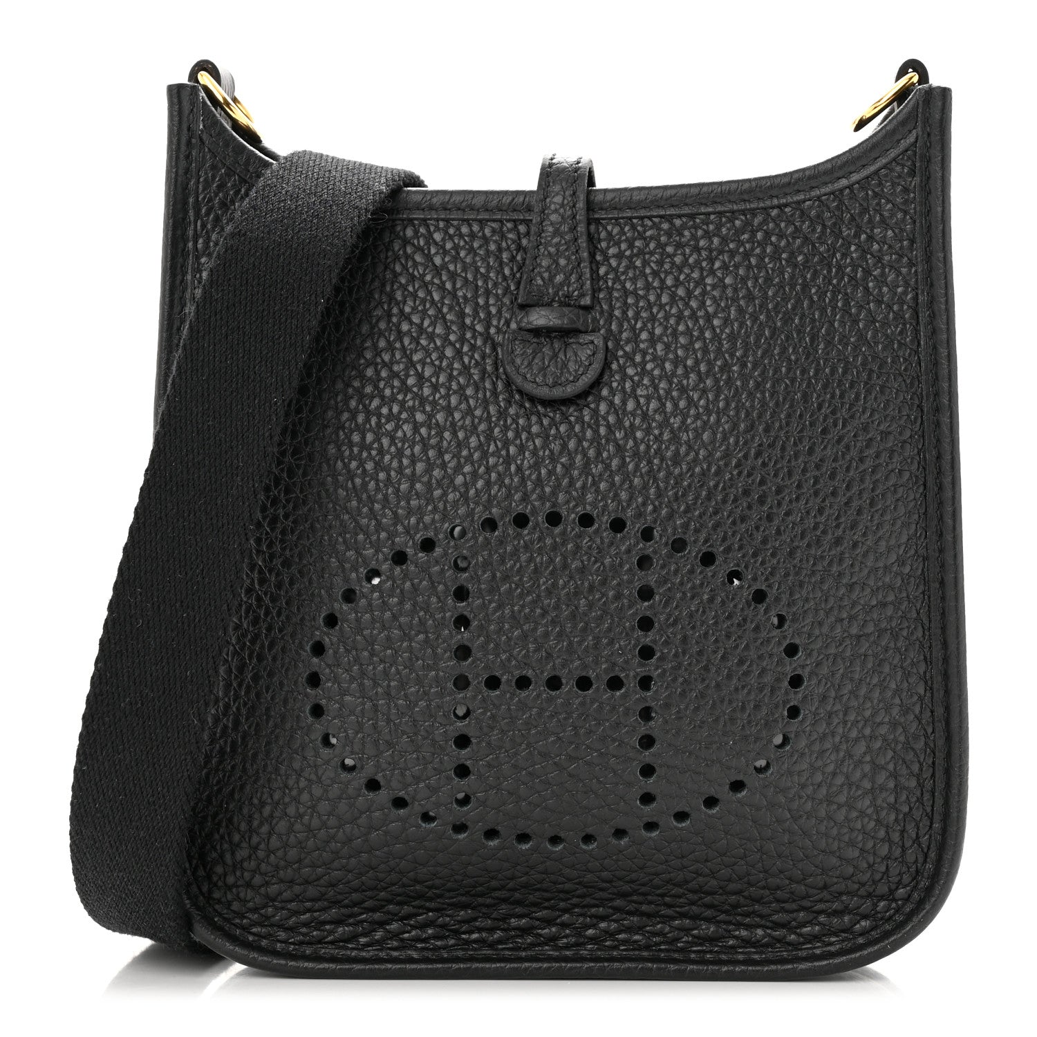 Hermes Taurillon Clemence Evelyne TPM Black 1 of 11