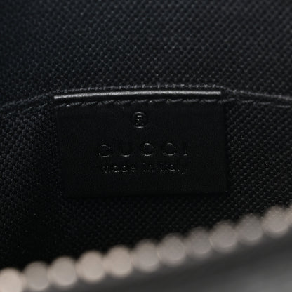 Gucci GG Supreme Monogram Web Small Flat Messenger Bag Black Grey 5 of 11