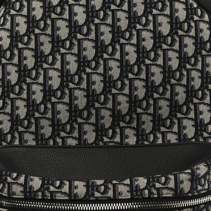 Christian Dior Oblique Calfskin Rider Backpack Beige Black 8 of 12