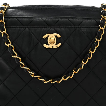 Chanel Lambskin Quilted Camera Case Black 9 of 11