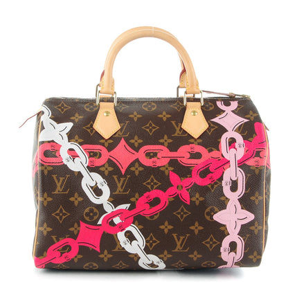 Louis Vuitton Monogram Bay Speedy 30 Rose Ballerine Poppy 1 of 7