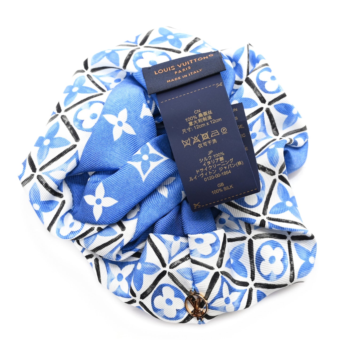 Silk By The Pool Scrunchie Blue