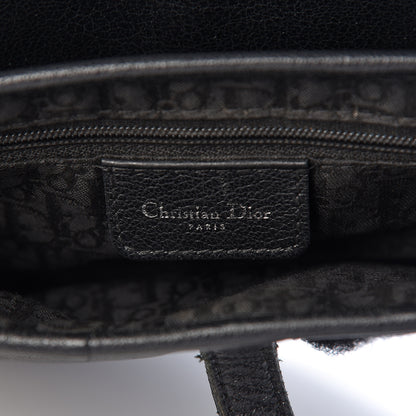 Christian Dior Calfskin Saddle Bag Black 6 of 10