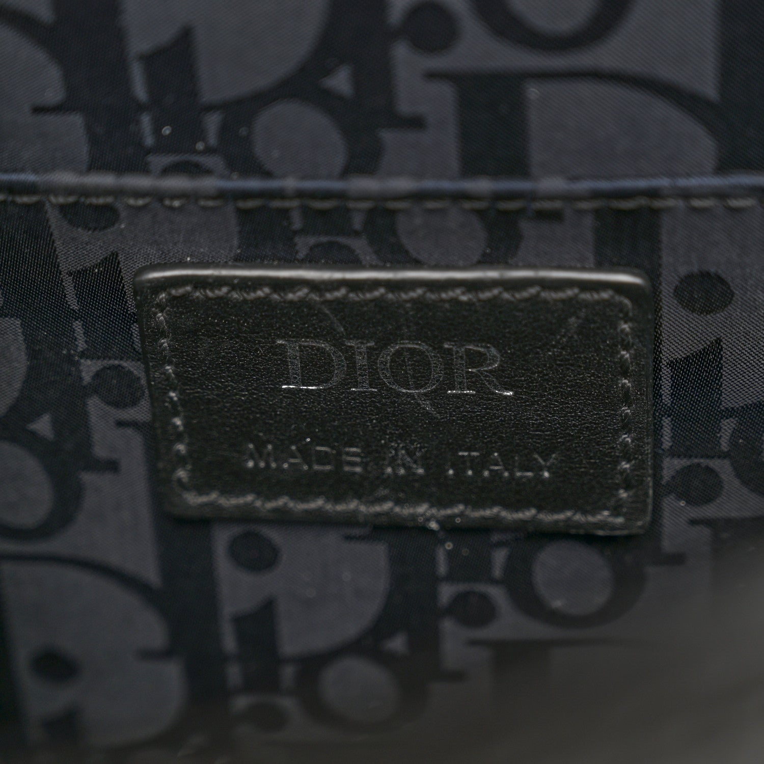 Christian Dior Grained Calfskin Gallop Bag With Strap Black 6 of 15