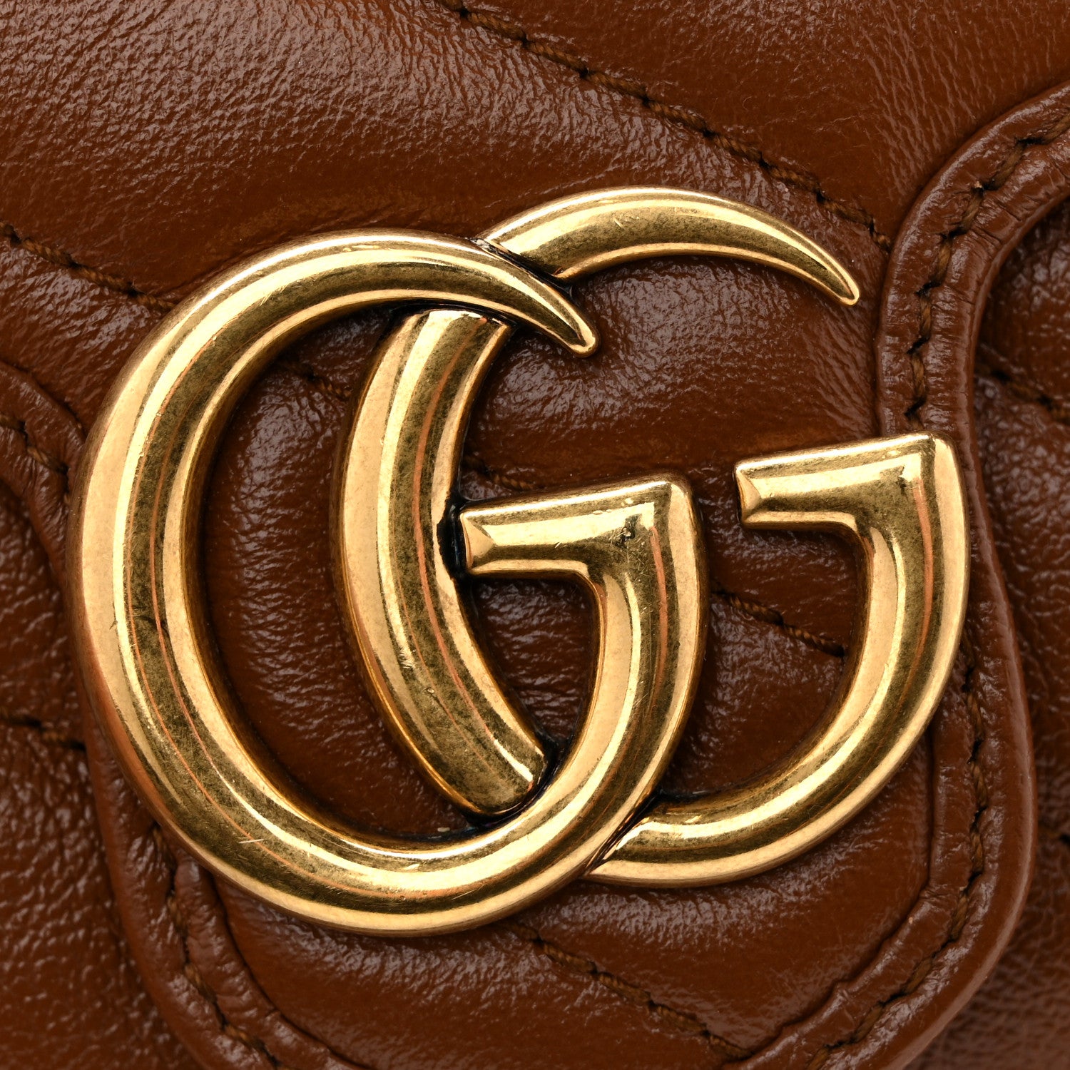 Gucci Azalea Calfskin Matelasse Diagonal Super Mini GG Marmont