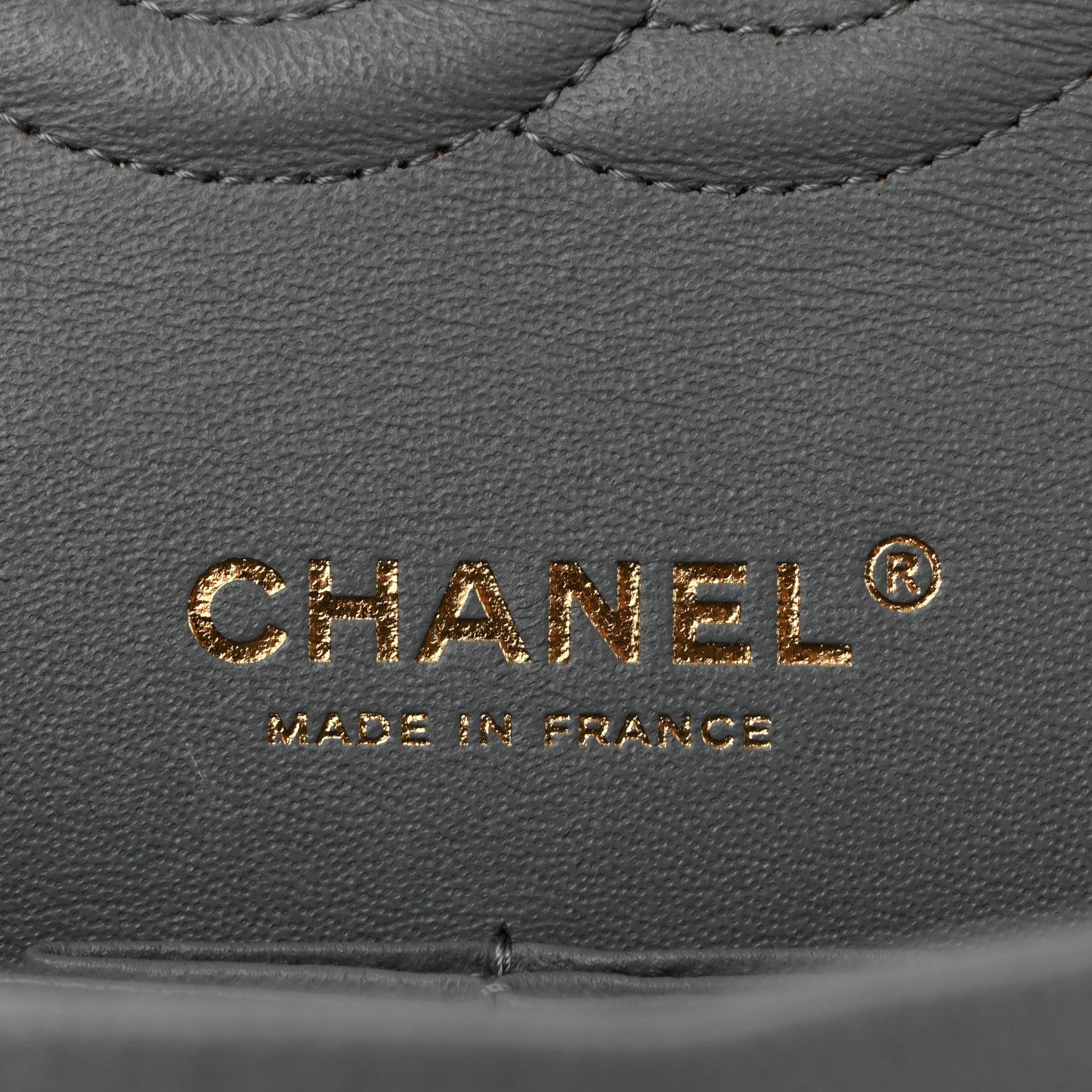 Chanel Caviar Quilted Medium Double Flap Grey 6 of 10