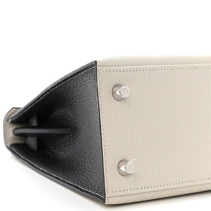 Hermes Chevre Mysore Horseshoe Kelly Sellier 25 Gris Perle Black 10 of 12