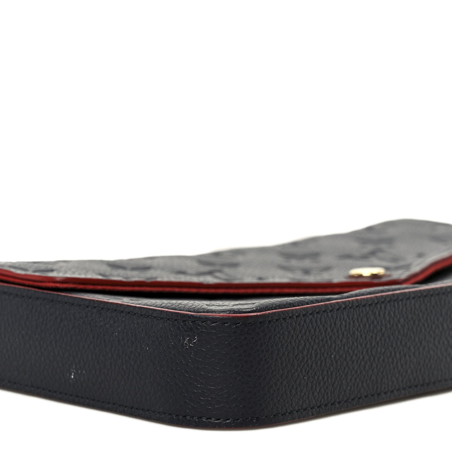 Louis Vuitton Empreinte Pochette Felicie Chain Wallet Marine Rouge 14 of 15