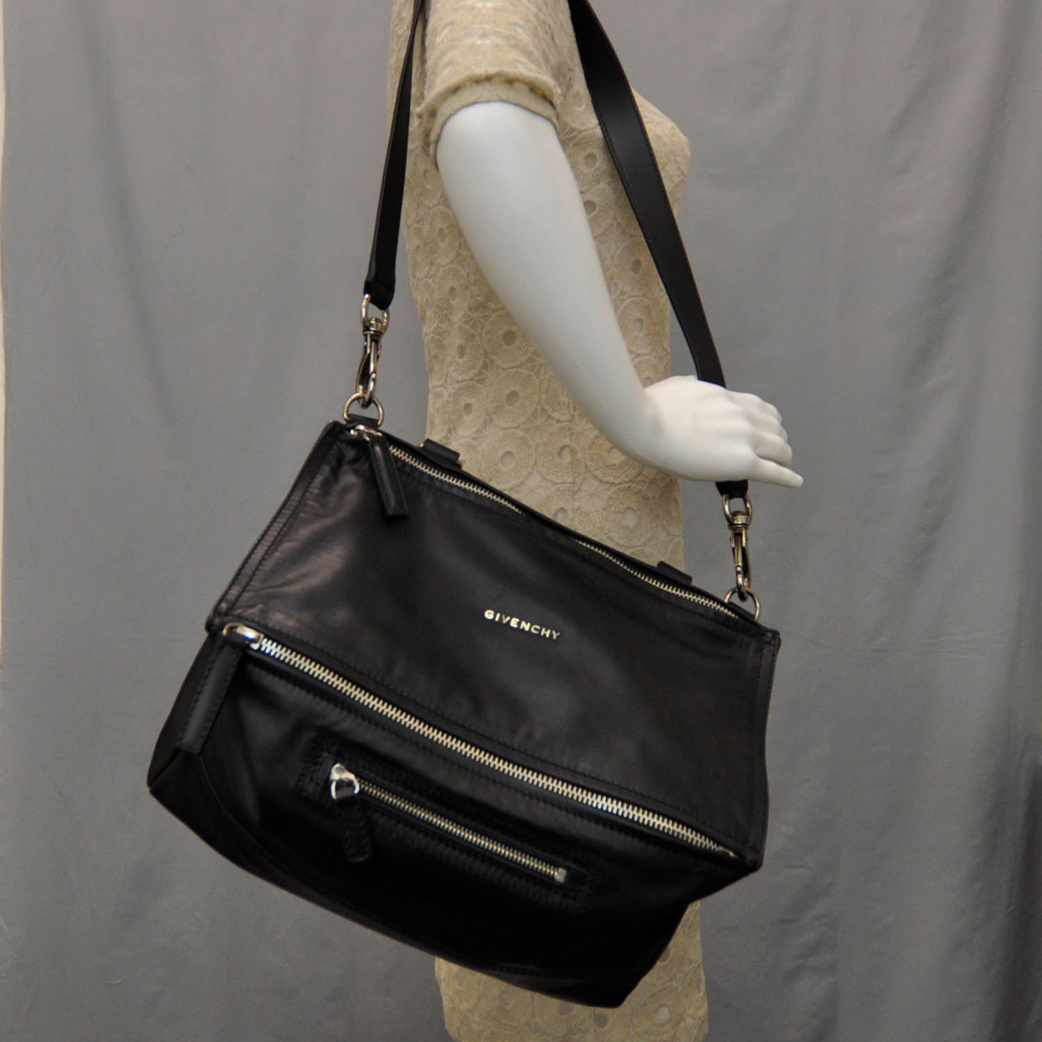 Givenchy Leather Medium Pandora Black 2 of 7