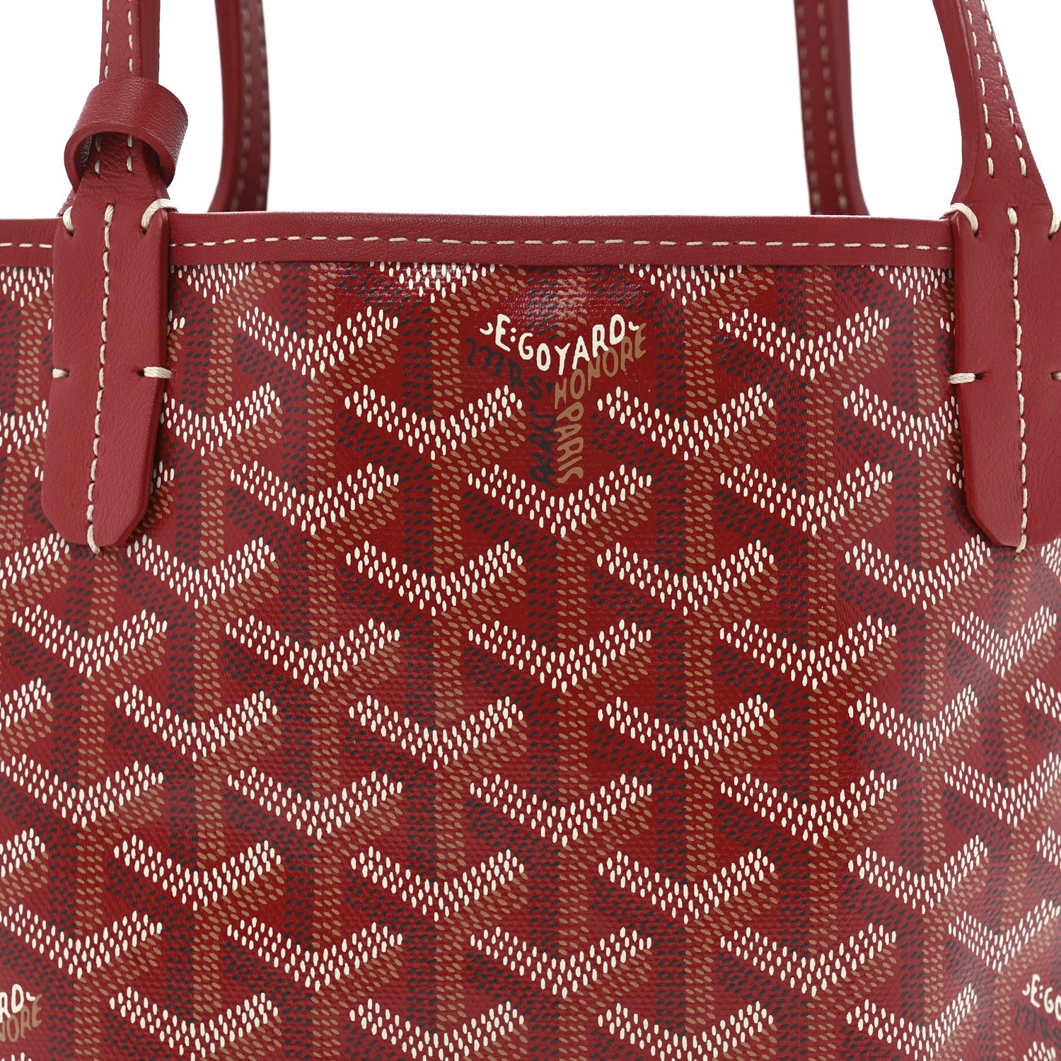 Goyard Goyardine Reversible Mini Anjou Red 9 of 13