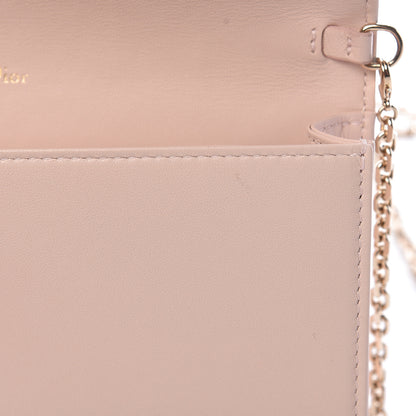 Christian Dior Lambskin Cannage Lady Dior Convertible Clutch Pink 10 of 17
