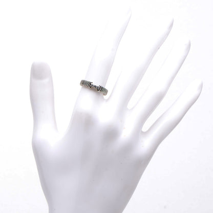 Tiffany Sterling Silver Diamond Narrow Somerset Ring 50 5.5 2 of 5