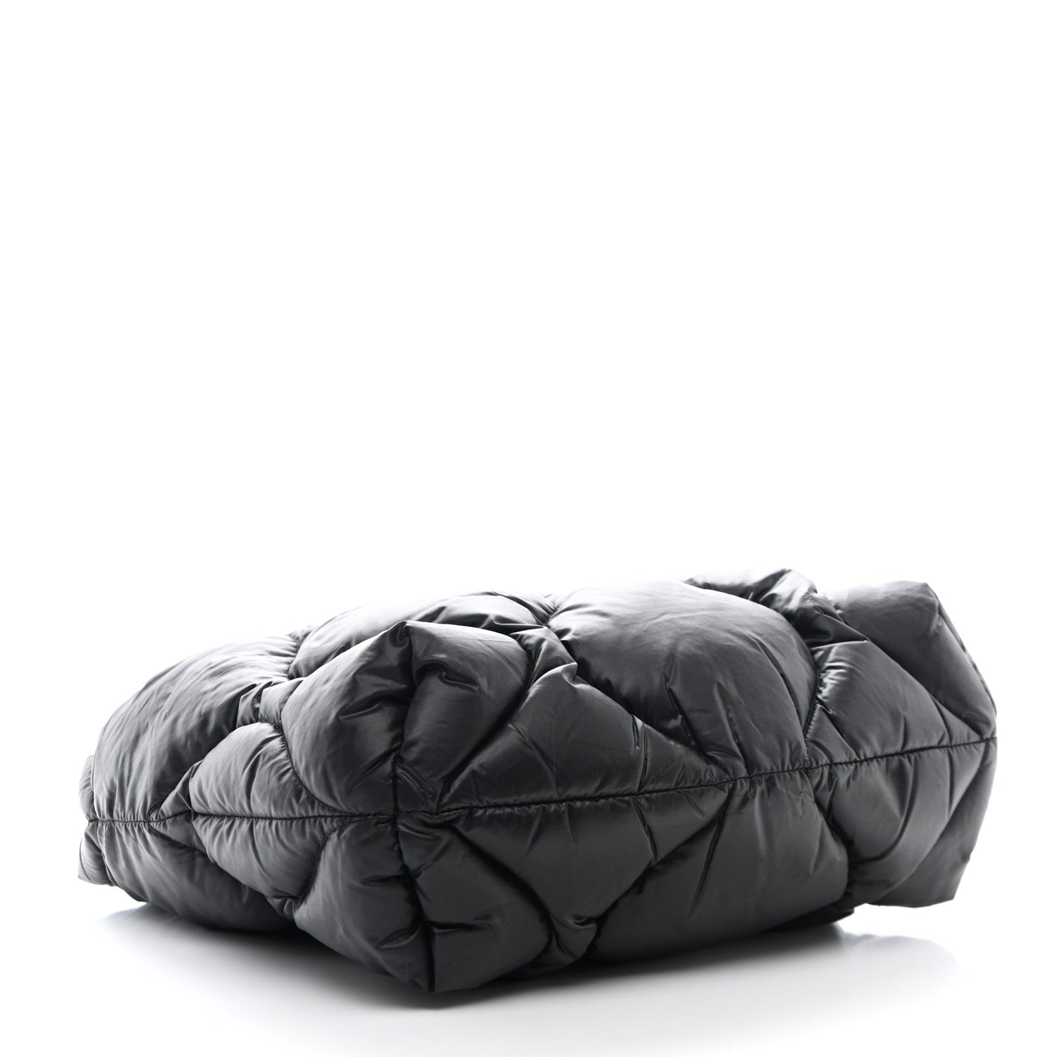 Miu Miu Padded Nylon Quilted Tote Black 4 of 10