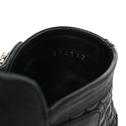 Chanel Lambskin Quilted Cap Toe Short Boots 36.5 Black 10 of 12