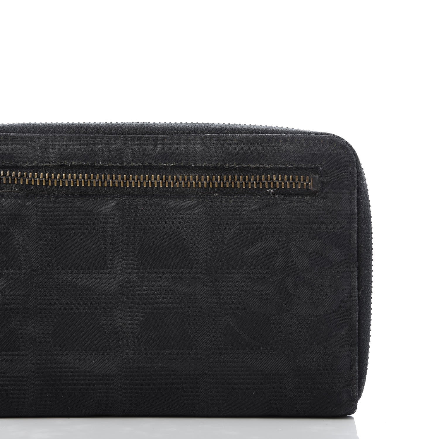 Chanel Nylon Travel Zip Around Wallet Black 10 of 11