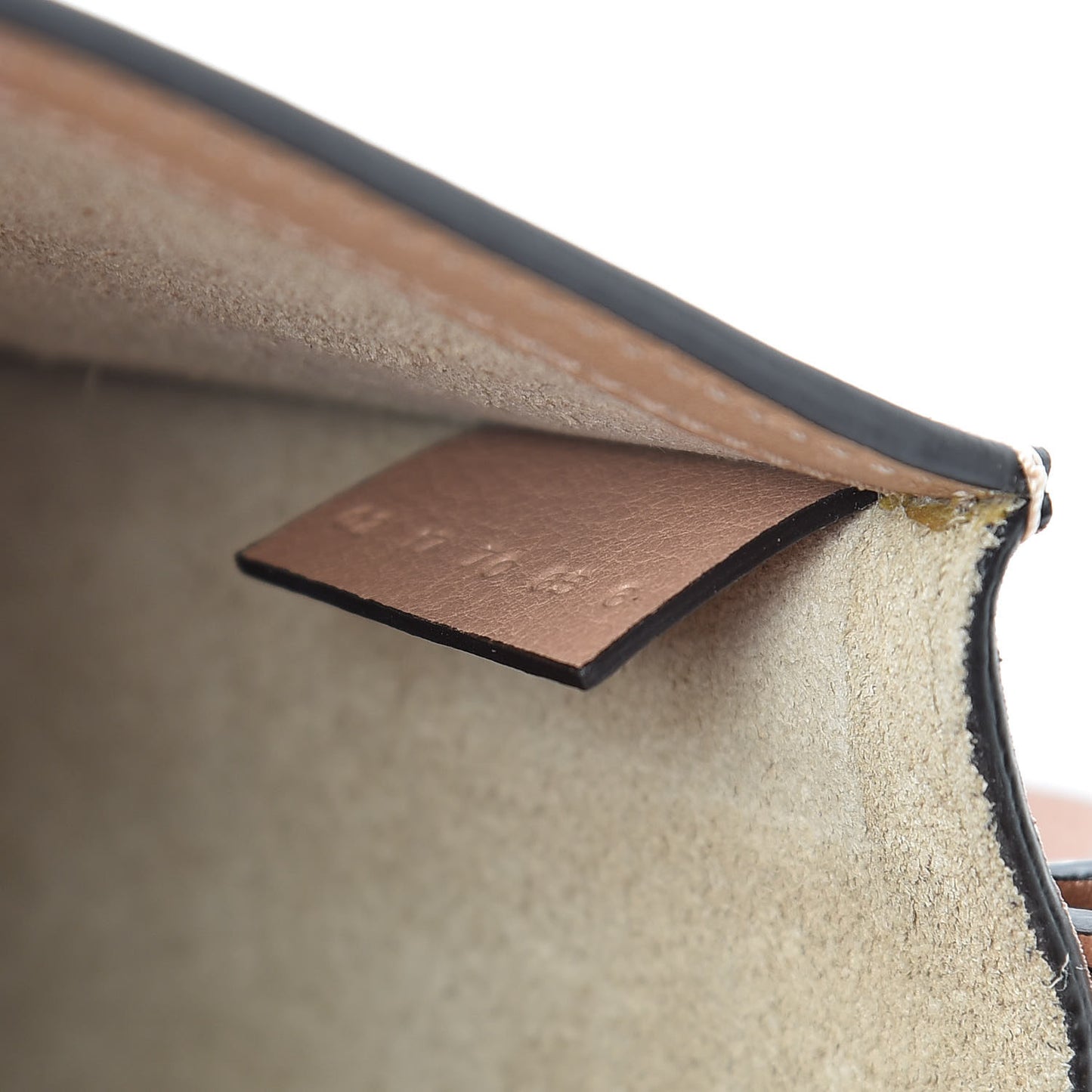 Calfskin Suede Medium Nile Bracelet Bag Biscotti Beige