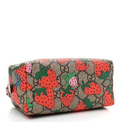 Gucci GG Supreme Monogram Strawberry Cosmetic Case 4 of 7