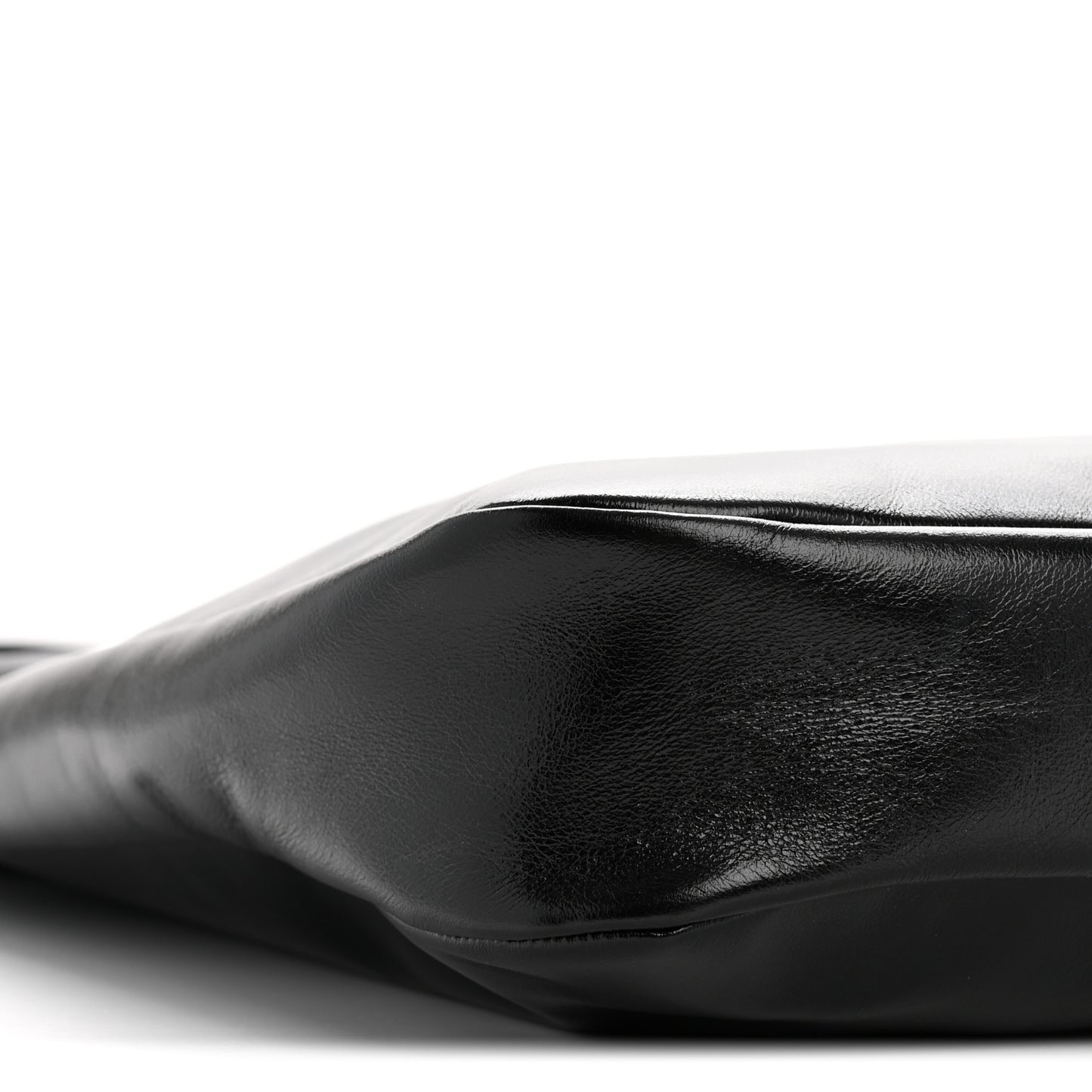 Shiny Softy Calfskin Ivy Bag Black