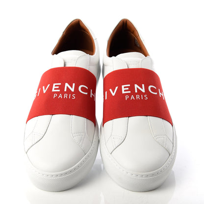 Givenchy Calfskin Band Logo Mens Urban Street Sneakers 44 White Red 5 of 12