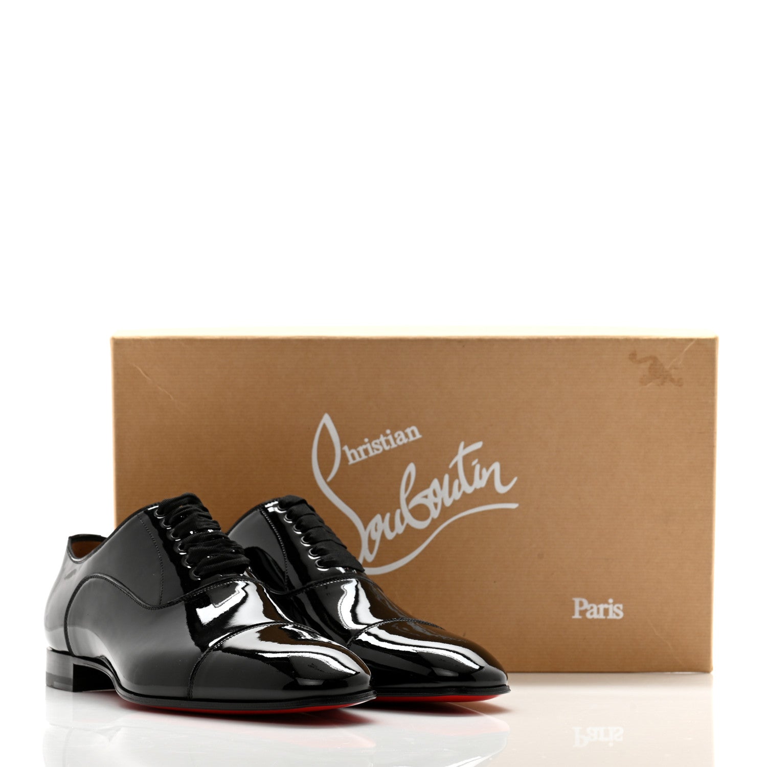 Christian Louboutin Patent Greggo Flat Oxfords 40 Black 12 of 12