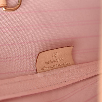 Louis Vuitton Damier Azur Neo Neverfull MM Rose Ballerine 8 of 12