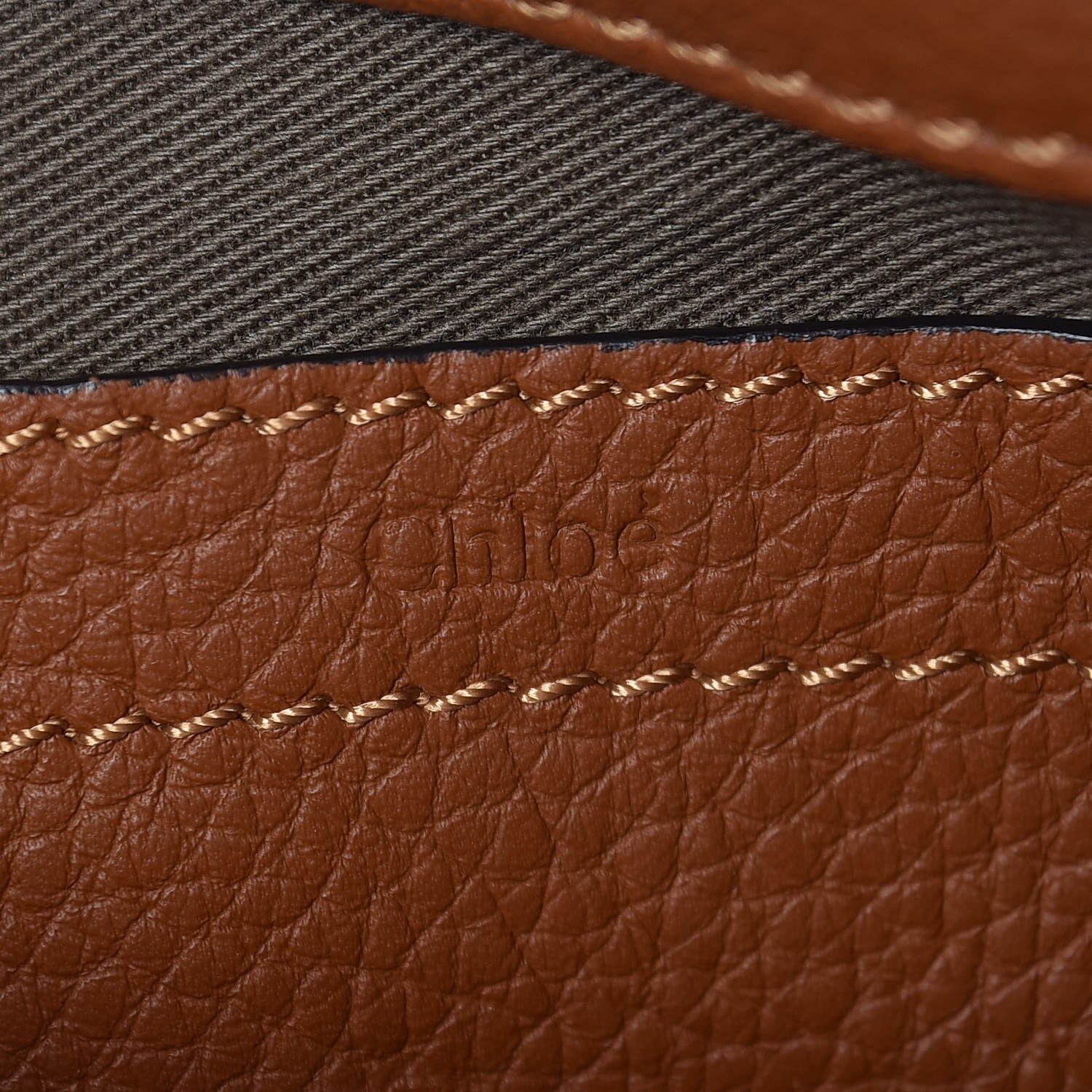 Chloe Calfskin Mini Marcie Round Crossbody Bag Tan 6 of 7