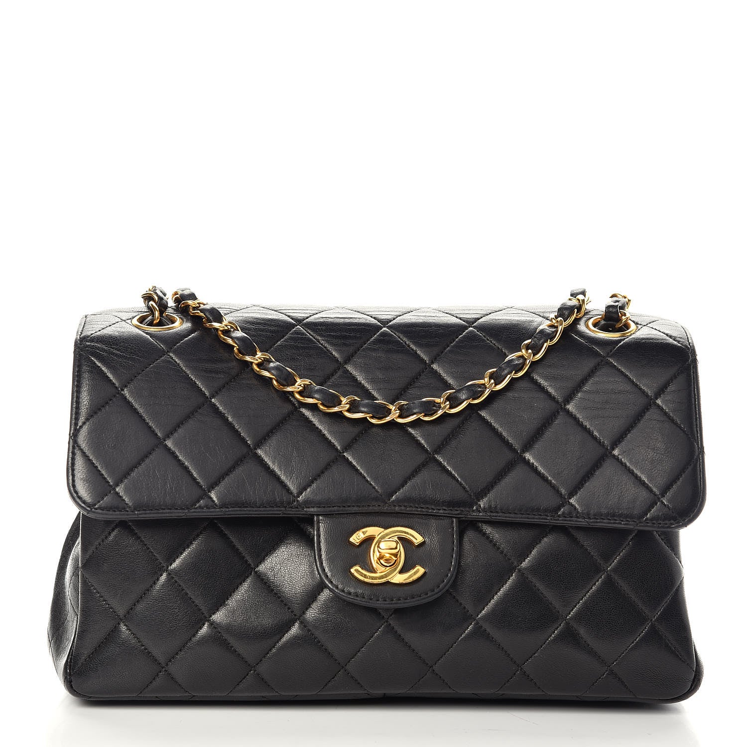Chanel Lambskin Quilted Medium Double Sided Flap Black 1 of 18