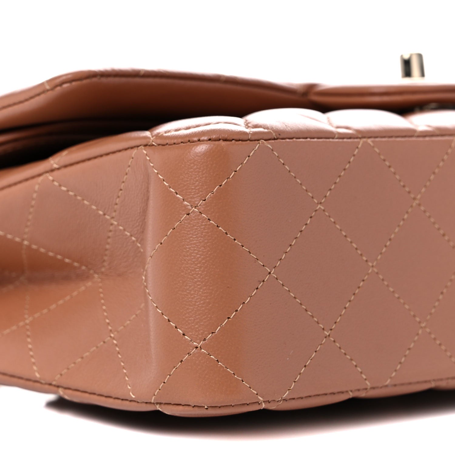 Chanel Lambskin Quilted Medium Double Flap Brown 5 of 10