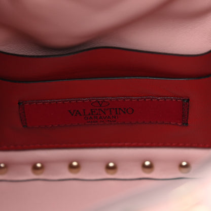 Valentino Garavani Lambskin Mini Rockstud Spike Bucket Bag Water Rose 6 of 12