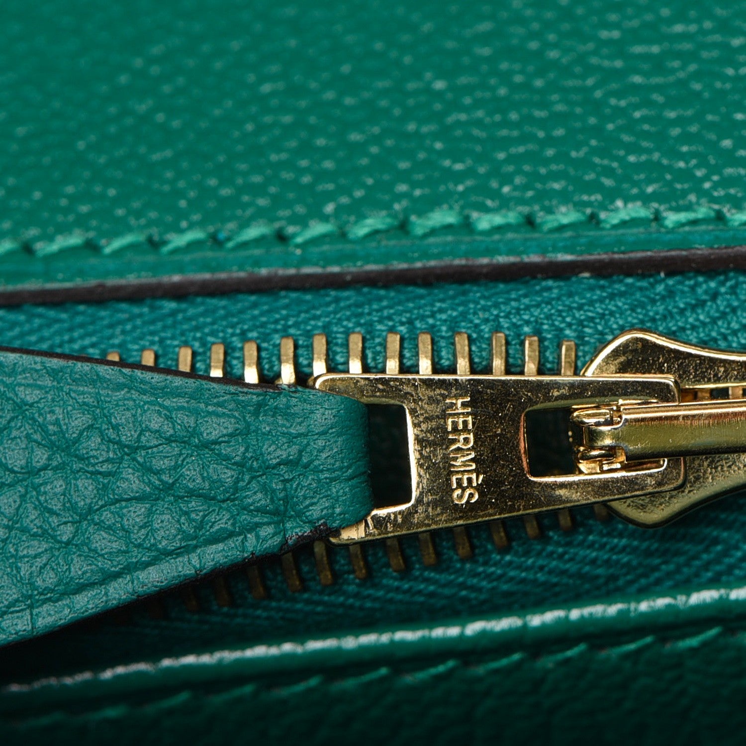 Hermes Togo Birkin 30 Malachite 10 of 28