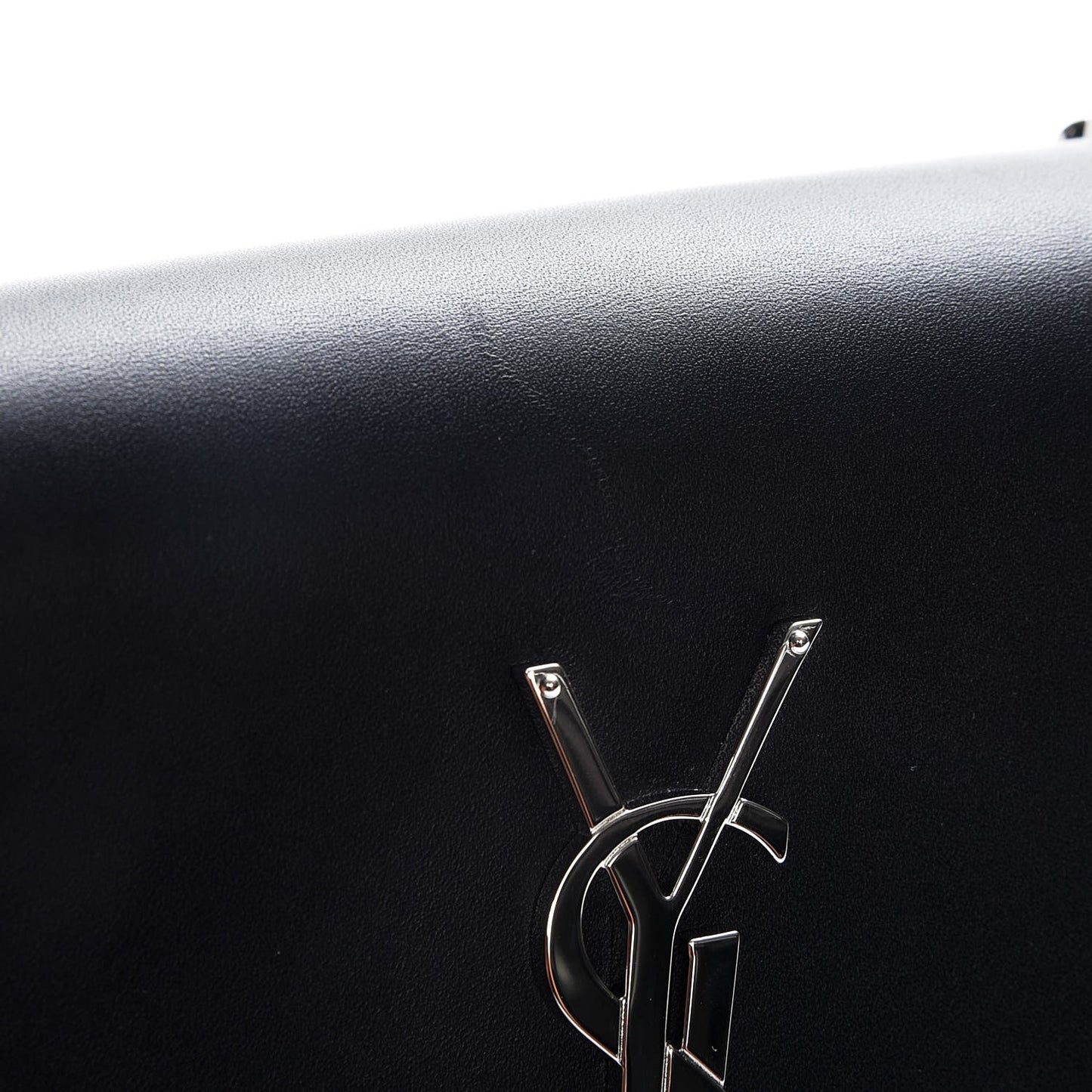 Smooth Calfskin Medium Classic Monogram Kate Tassel Satchel Black