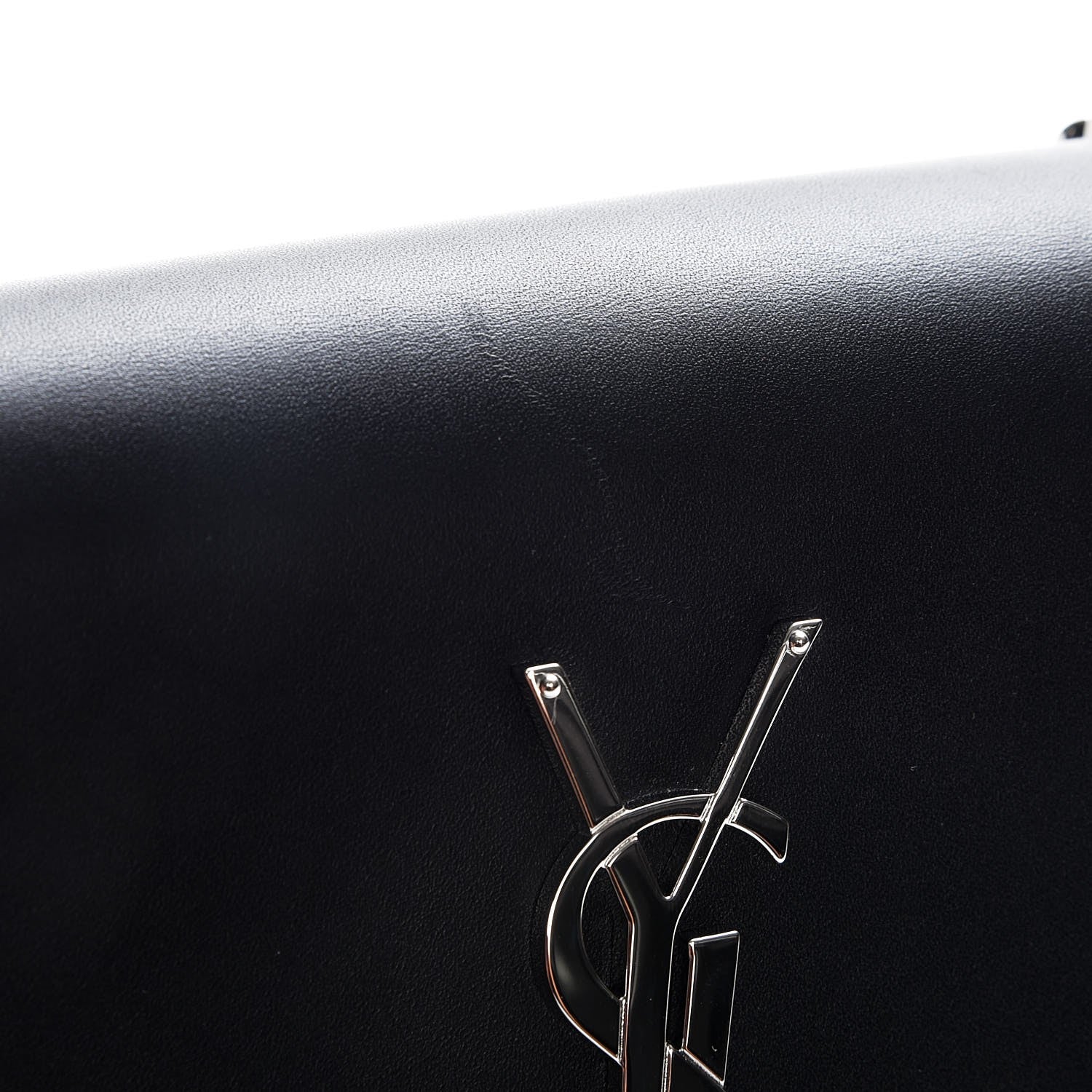 Saint Laurent Smooth Calfskin Medium Classic Monogram Kate Tassel Satchel Black 7 of 7
