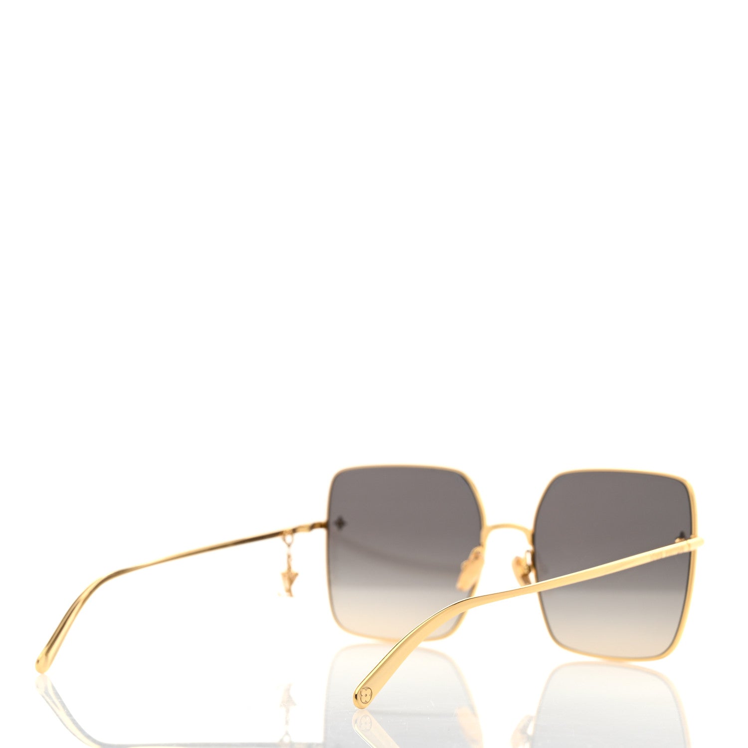 Louis Vuitton Metal LV Square Charm Sunglasses Z1718U Black 4 of 8