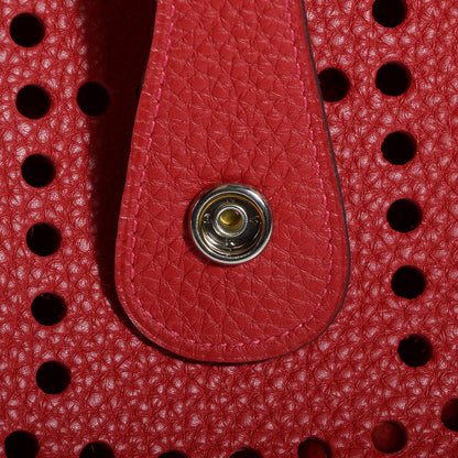 Hermes Taurillon Clemence Evelyne III GM Rouge Casaque 14 of 15