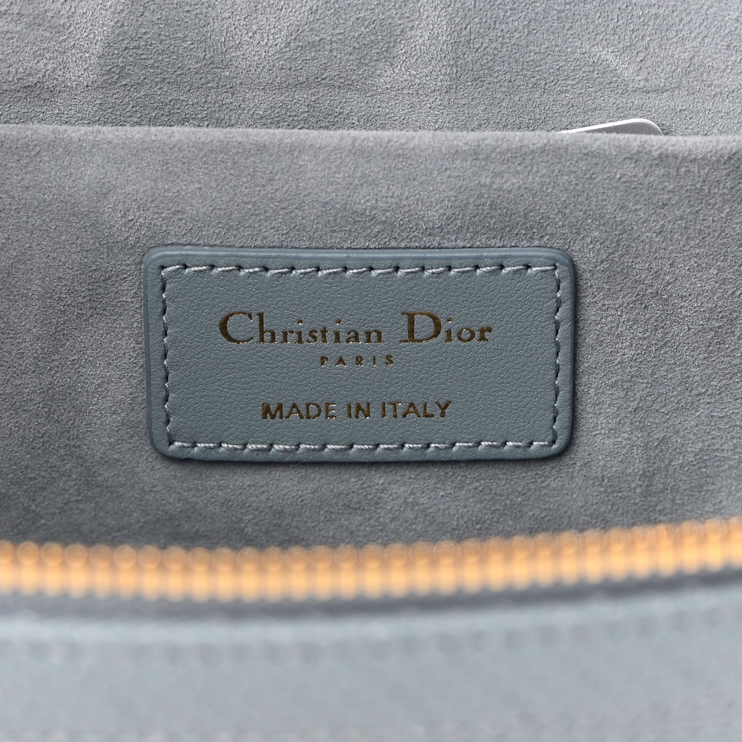 Lambskin Cannage Small Diortravel Vanity Case Cloud Blue