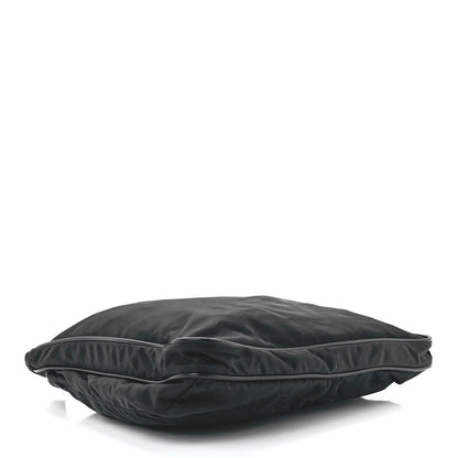 Prada Nylon Flat Messenger Bag Black 4 of 11