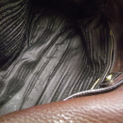 Prada Vitello Daino Messenger Bag Brown 7 of 12