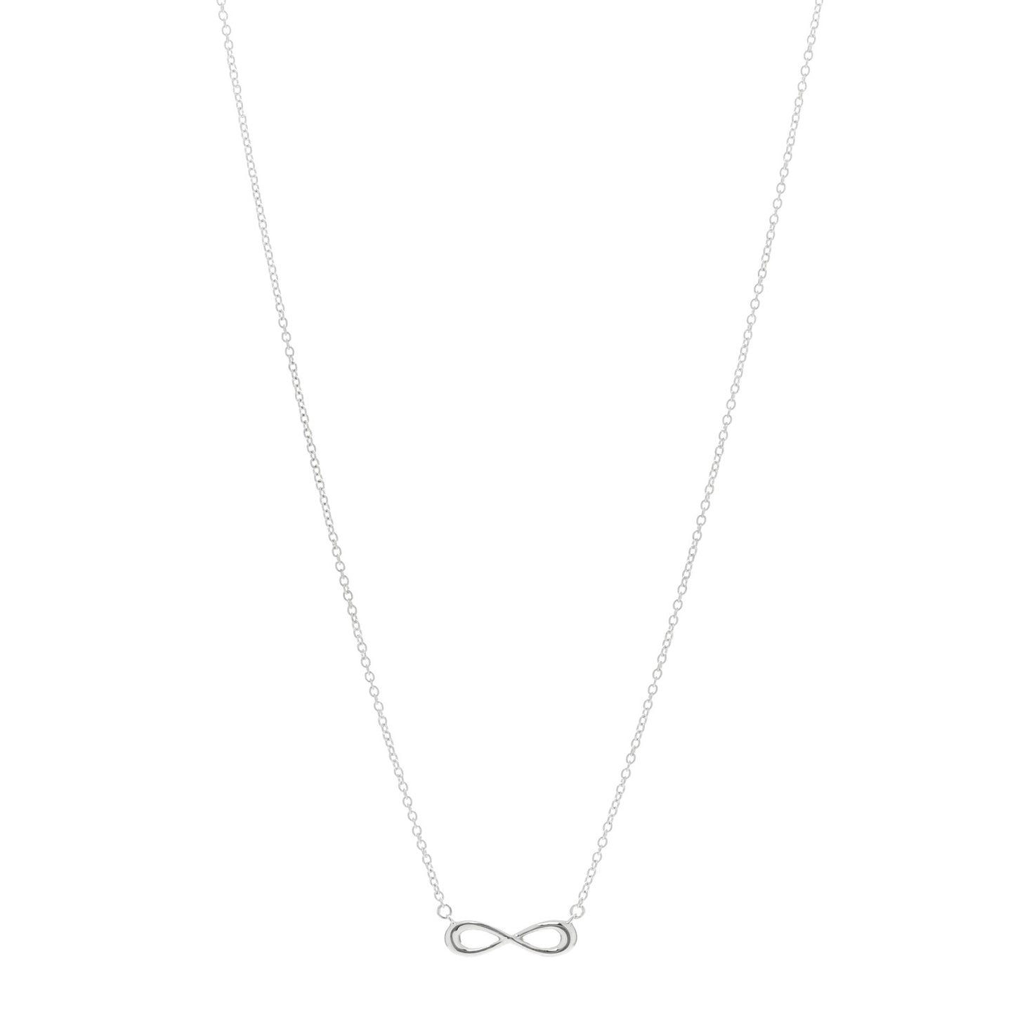Sterling Silver Mini Infinity Pendant Necklace