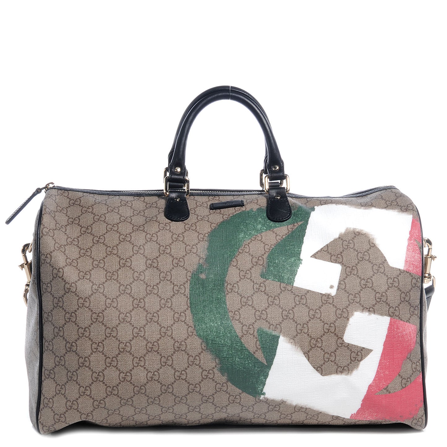 GG Plus Monogram Large Italy GG Flag Unicef Duffle Beige