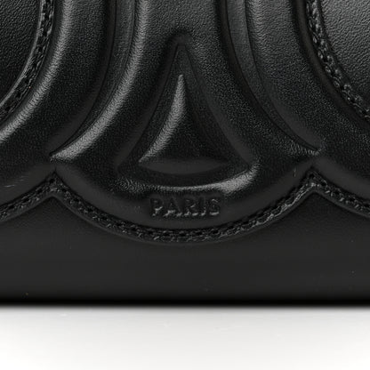 Celine Smooth Calfskin Cuir Triomphe Shoulder Bag Black 9 of 14