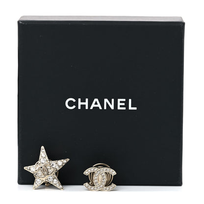 Chanel Crystal CC Star Hair Accessory Set Gold 6 of 6