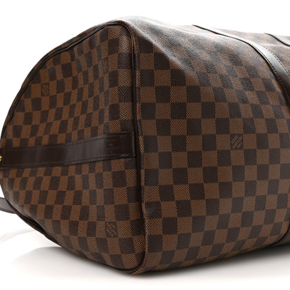 Louis Vuitton Damier Ebene Keepall Bandouliere 55 8 of 9