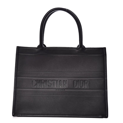 Christian Dior Calfskin Embossed Medium Book Tote Black 1 of 10