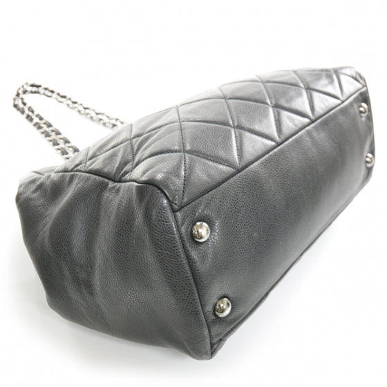 Chanel Caviar Quilted Large Cells Shopping Tote Black 5 of 10