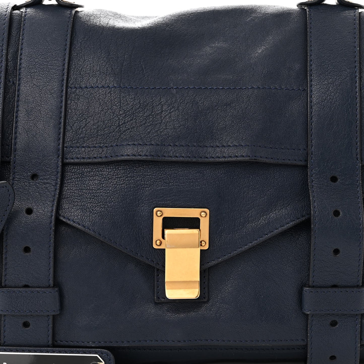 Lambskin Medium PS1 Satchel Navy