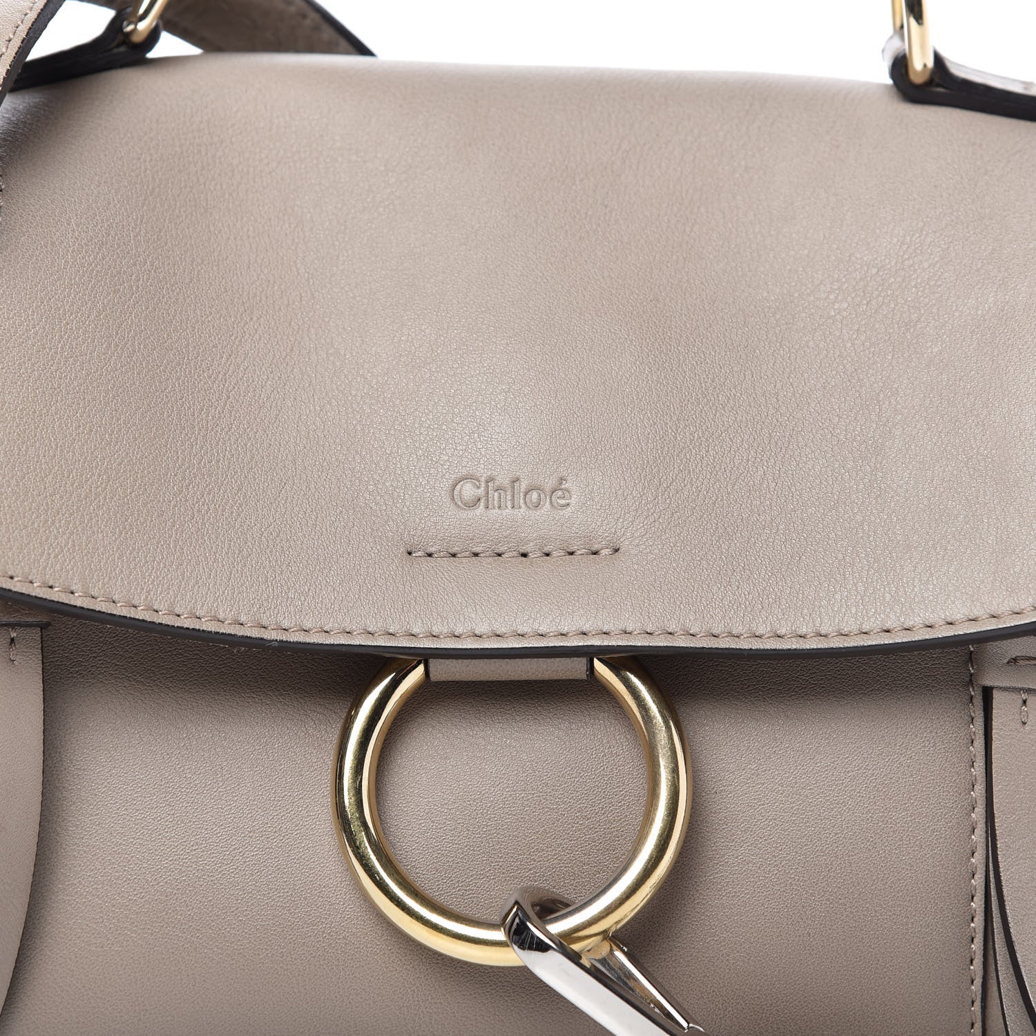 Chloe Calfskin Mini Faye Day Shoulder Bag Motty Grey 11 of 12