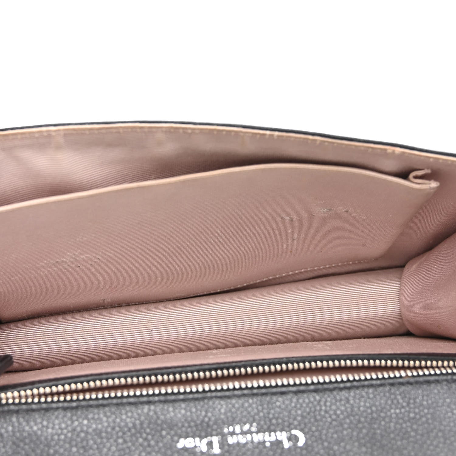 Christian Dior Grained Calfskin Medium Diorama Flap Bag Black 8 of 11