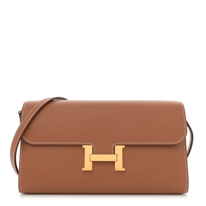 Hermes Epsom Constance Long Wallet To Go Gold 1 of 11